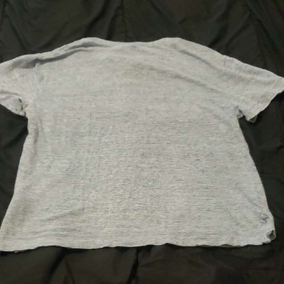 Banana Republic Men's Heathered Blue Button Down Shirt - Picture 4 of 5